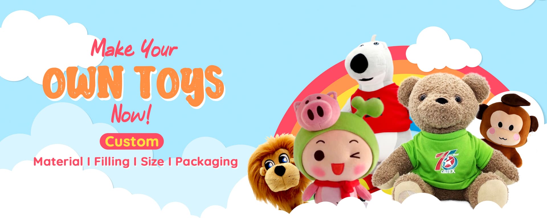 Custom plush toys produced by BuyChinaToys for OEM and ODM brand clients